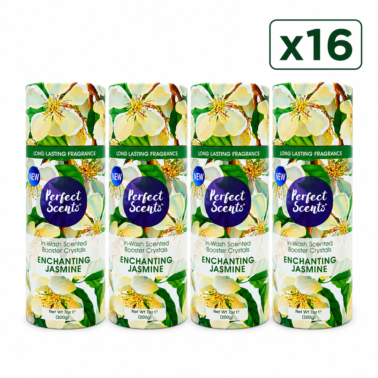 Perfect Scents In-Wash Scent Booster 200g Pack of 16, Laundry Fragrance Beads, Long Lasting Freshness, 3.2kg Total