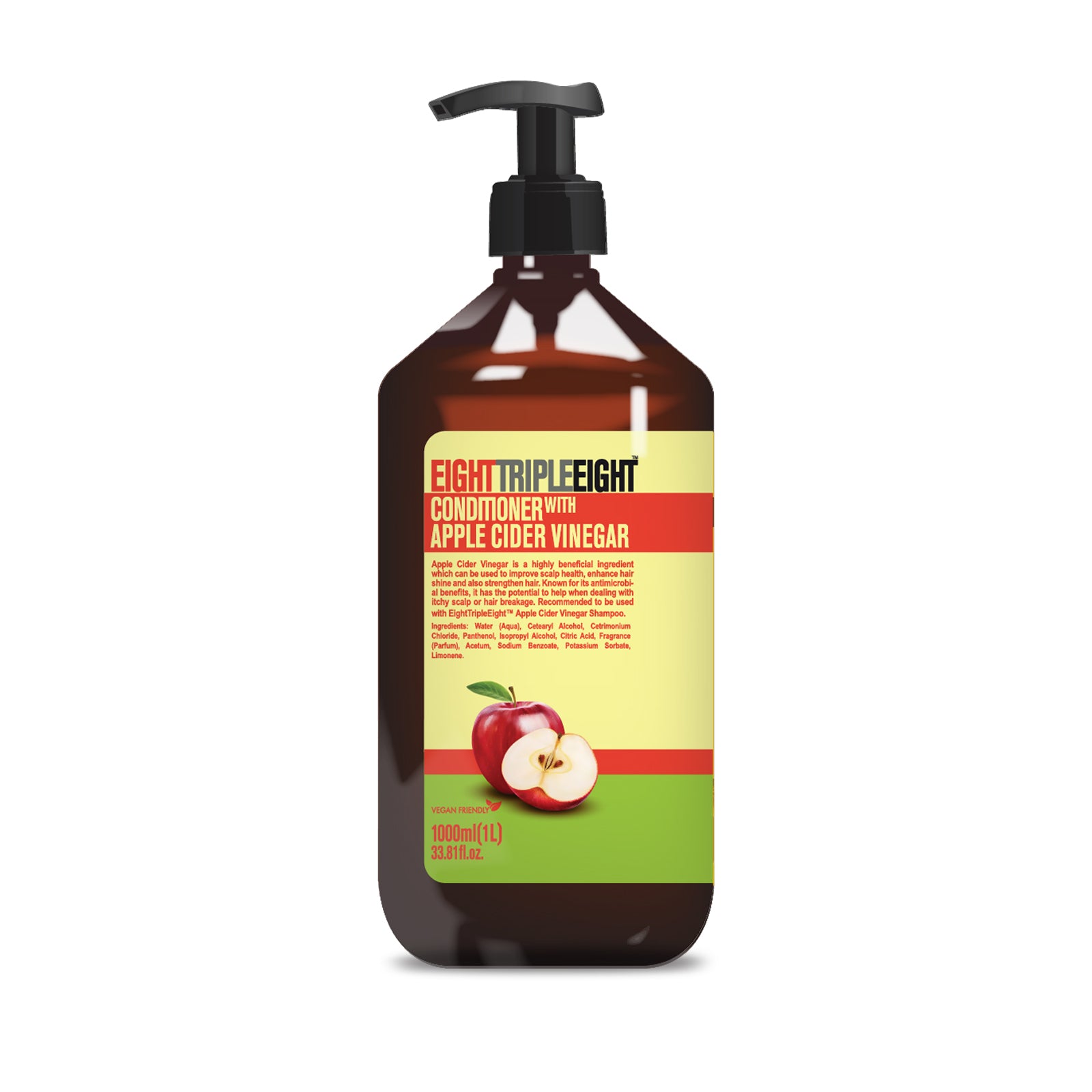 Eight Triple Eight Conditioner 1L, Nourishing and Smoothing Formula for All Hair Types, Everyday Hair Care