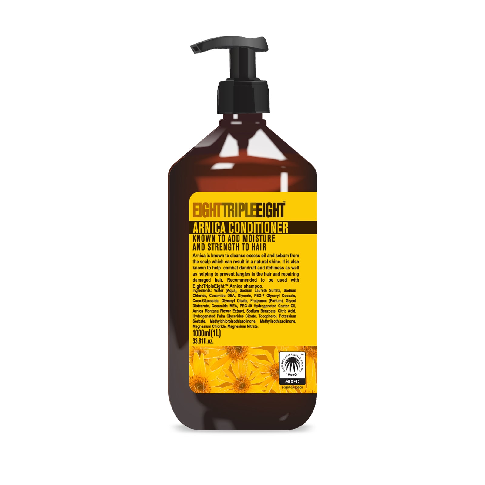 Eight Triple Eight Conditioner 1L, Nourishing and Smoothing Formula for All Hair Types, Everyday Hair Care