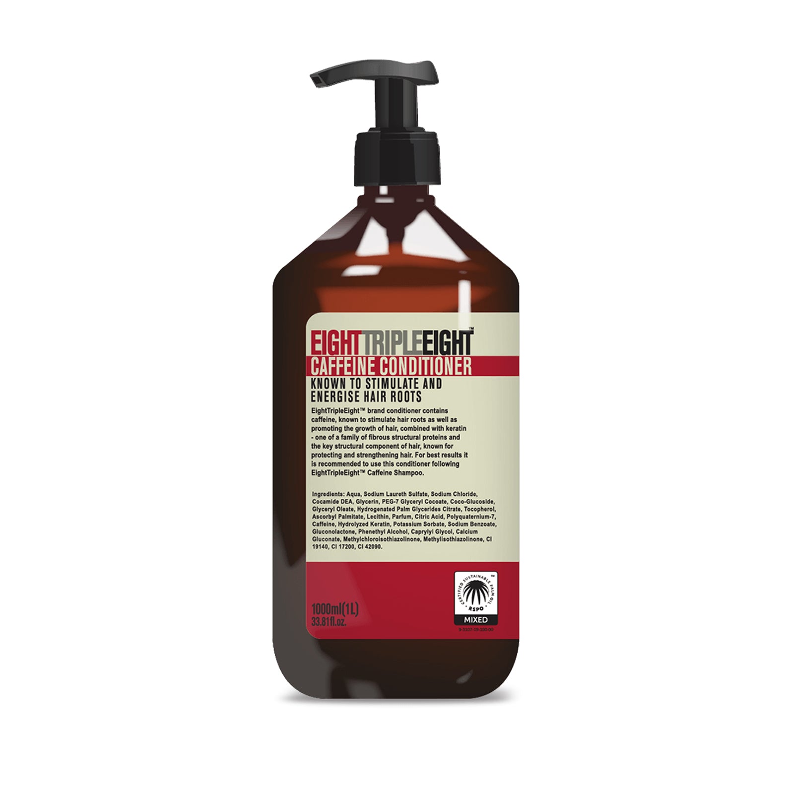 Eight Triple Eight Conditioner 1L, Nourishing and Smoothing Formula for All Hair Types, Everyday Hair Care