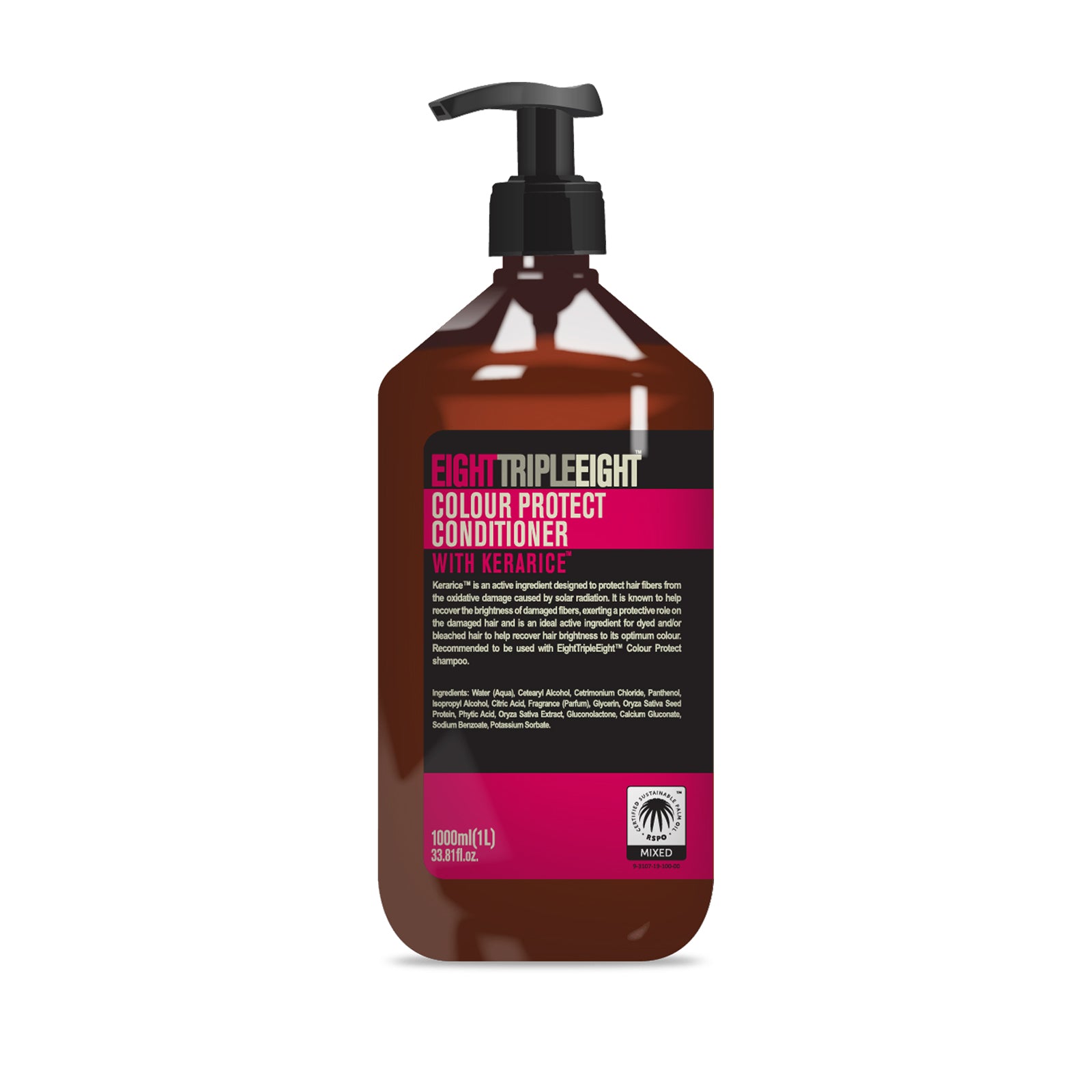 Eight Triple Eight Conditioner 1L, Nourishing and Smoothing Formula for All Hair Types, Everyday Hair Care