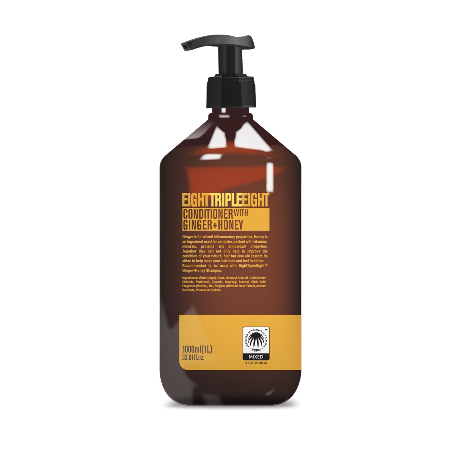Eight Triple Eight Conditioner 1L, Nourishing and Smoothing Formula for All Hair Types, Everyday Hair Care