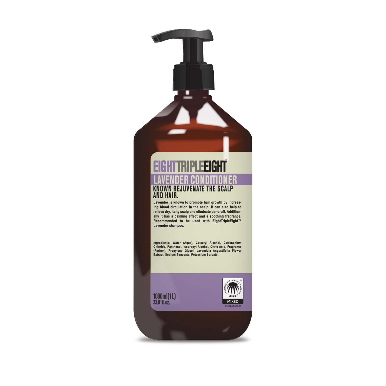 Eight Triple Eight Conditioner 1L, Nourishing and Smoothing Formula for All Hair Types, Everyday Hair Care