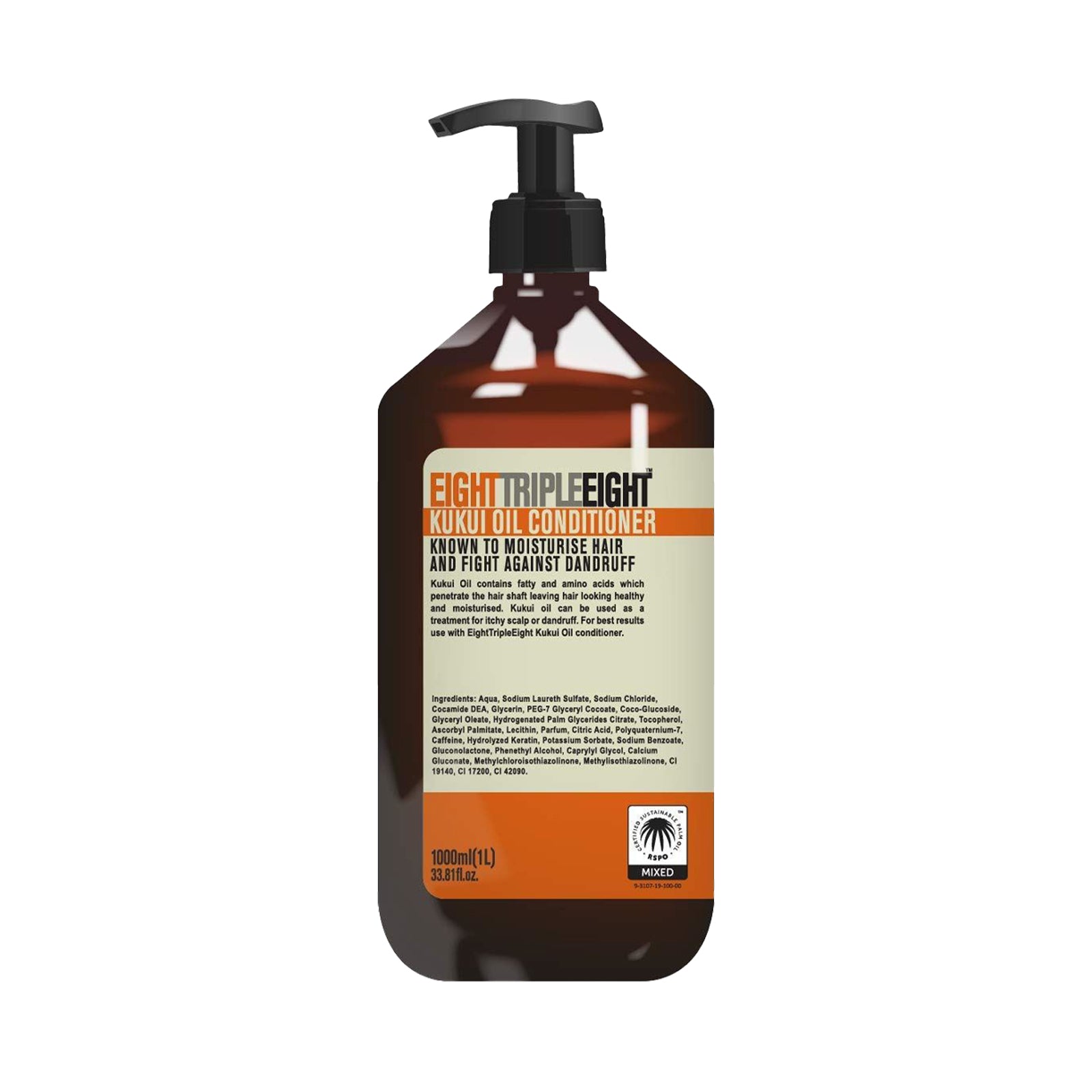 Eight Triple Eight Conditioner 1L, Nourishing and Smoothing Formula for All Hair Types, Everyday Hair Care