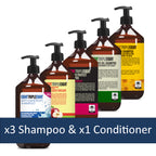 Eight Triple Eight Shampoo and Conditioner Pack of 4, 3 Shampoo and 1 Conditioner, All Hair Types, Everyday Hair Care
