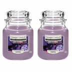 Yankee Candle Large Jar Candles Pack of 2, 340g Each, Long Lasting Fragrance Home Scented Candles