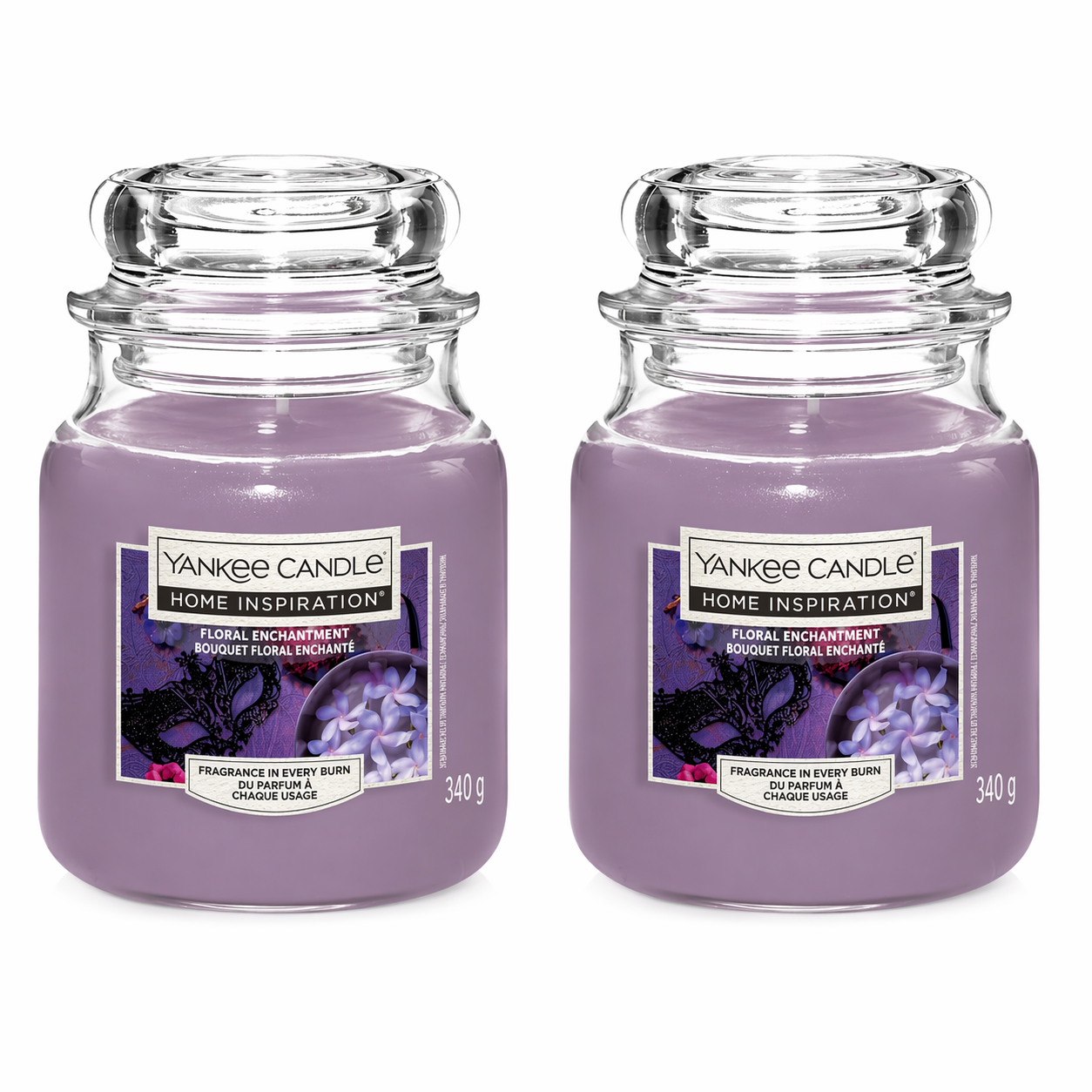 Yankee Candle Large Jar Candles Pack of 2, 340g Each, Long Lasting Fragrance Home Scented Candles