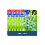6x Max Flush Toilet Rim Block Cleaner - 2x50g Per Pack - 12x50g (600g) Total
