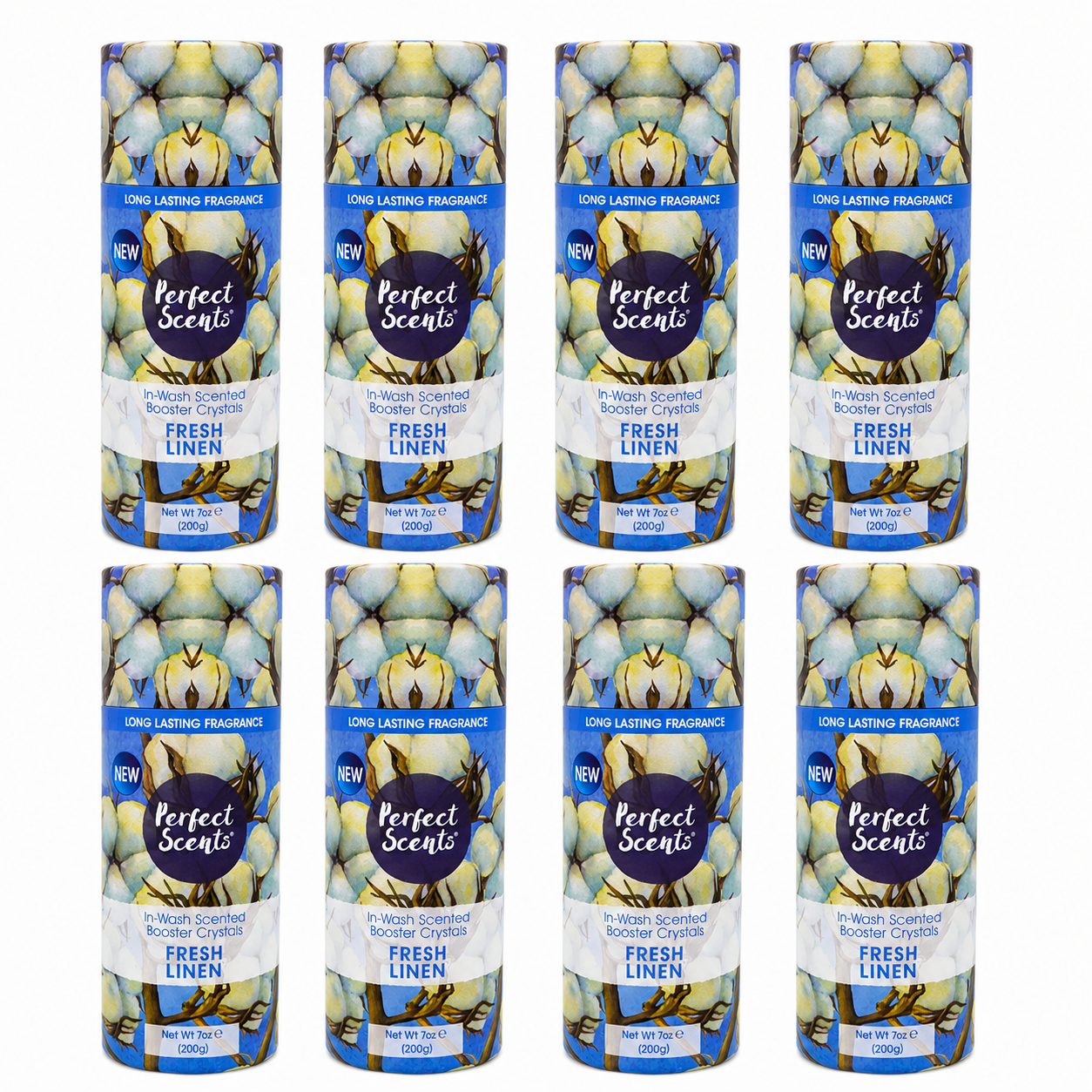 Perfect Scents In-Wash Scent Booster 200g Pack of 8, Laundry Fragrance Beads, Long Lasting Freshness, 1.6kg Total