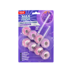 6x Max Flush Toilet Rim Block Cleaner - 2x50g Per Pack - 12x50g (600g) Total