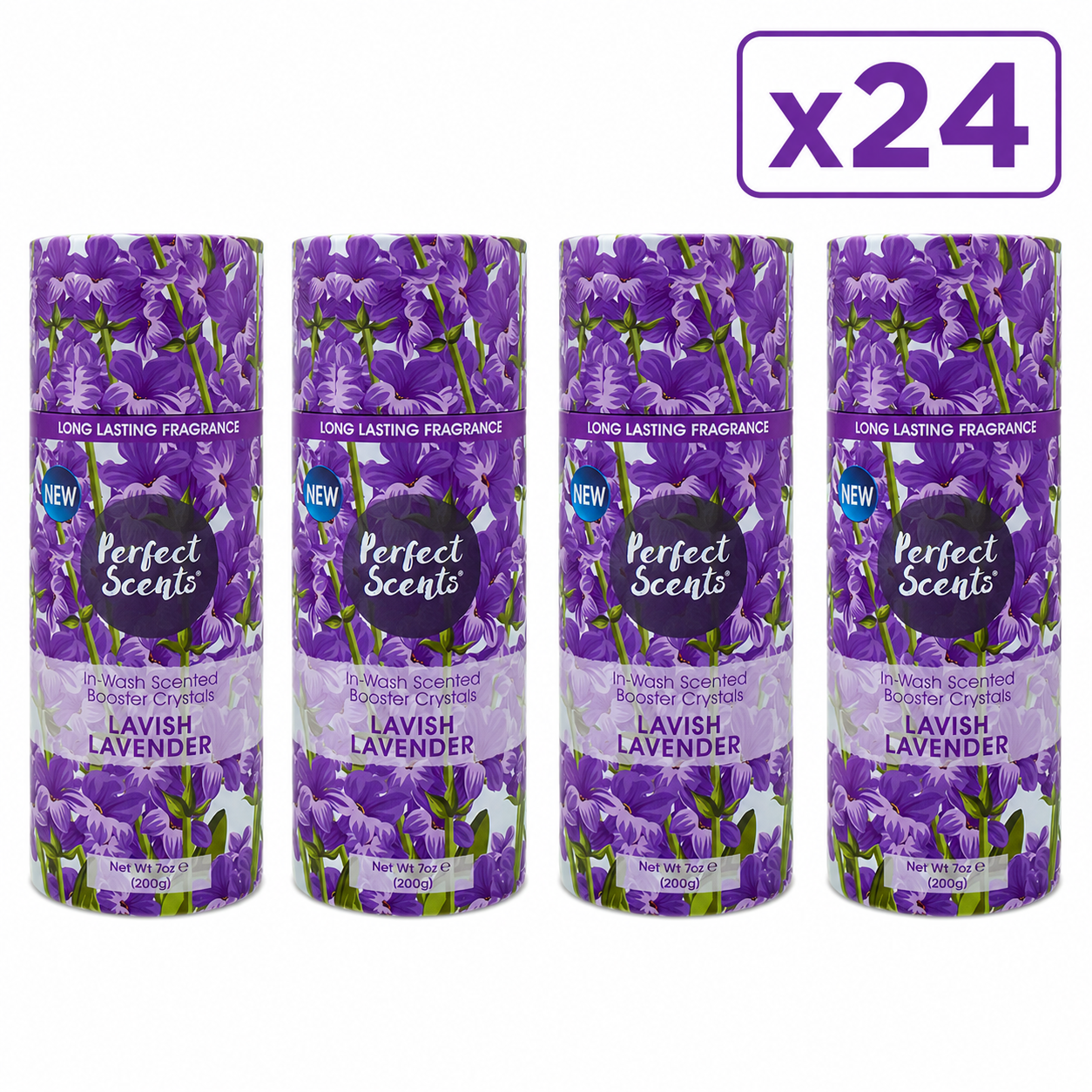 Perfect Scents In-Wash Scent Booster 200g Pack of 24, Laundry Fragrance Beads, Long Lasting Freshness, 4.8kg Total