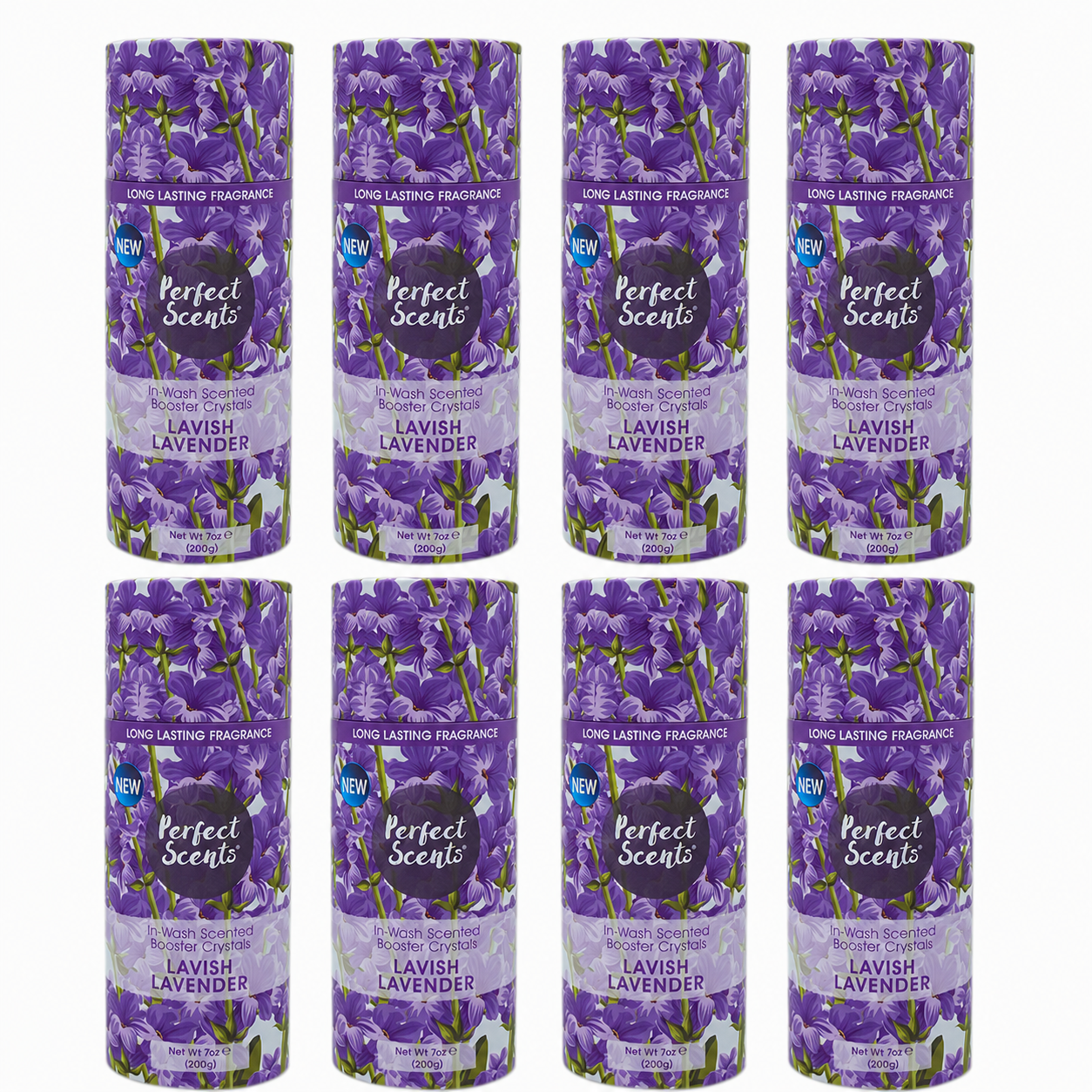 Perfect Scents In-Wash Scent Booster 200g Pack of 8, Laundry Fragrance Beads, Long Lasting Freshness, 1.6kg Total