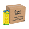 24x Perfect Scents Stick On Bin Freshener - Lemon Zest - 3x5g (15g) per pack - 72x5g (360g) Total
