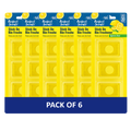 6x Perfect Scents Stick On Bin Freshener - Lemon Zest - 3x5g (15g) per pack - 18x5g (90g) Total