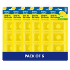 6x Perfect Scents Stick On Bin Freshener - Lemon Zest - 3x5g (15g) per pack - 18x5g (90g) Total