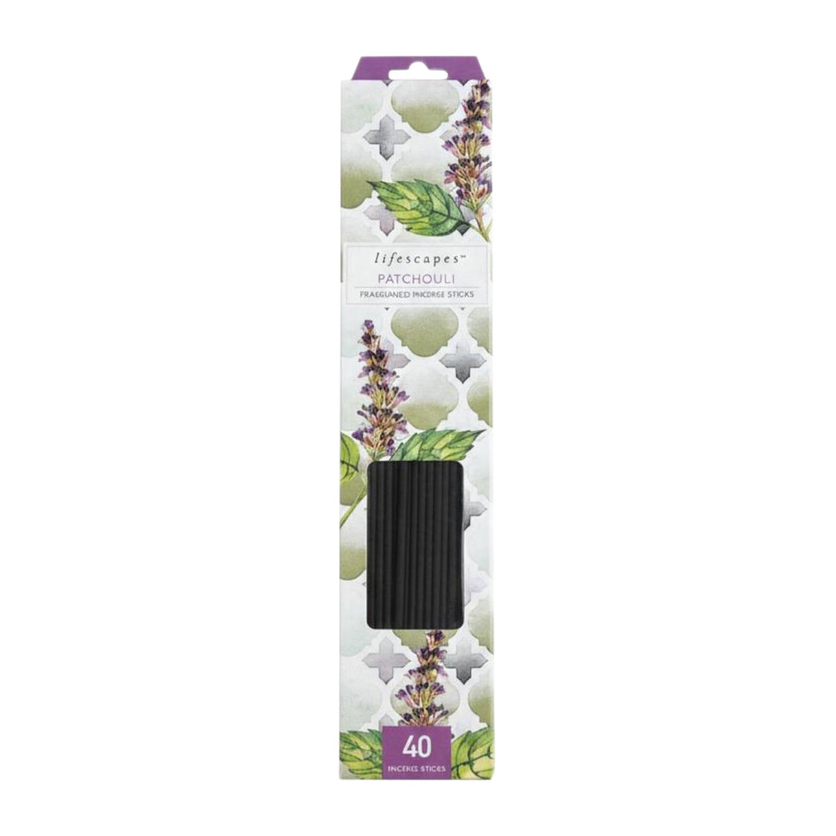 Lifescapes Fragranced Incense Sticks 40 per Pack - Patchouli