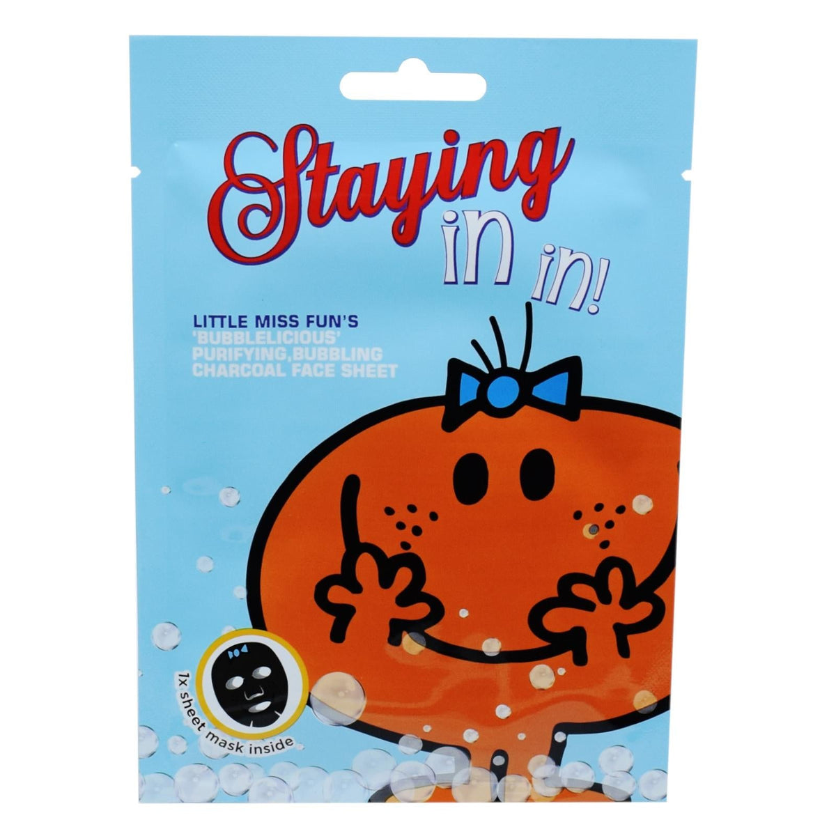 Little Miss Staying In Purifying, Bubbling Charcoal - Face Sheet