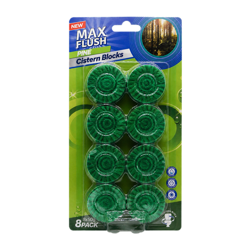 Max Flush In-Cistern Block 8x50g - Pine