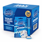 24x Max Flush Toilet Cleaner Gel  45ml  Lasting Up To 6 Weeks