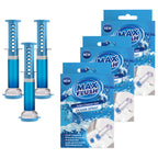 3x Max Flush Toilet Cleaner Gel  45ml  Lasting Up To 6 Weeks