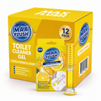 12x Max Flush Toilet Cleaner Gel  45ml  Lasting Up To 6 Weeks