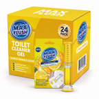 24x Max Flush Toilet Cleaner Gel  45ml  Lasting Up To 6 Weeks