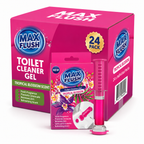 24x Max Flush Toilet Cleaner Gel  45ml  Lasting Up To 6 Weeks