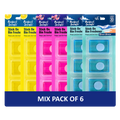 6x Perfect Scents Stick On Bin Freshener - Mixed Scents - 3x5g (15g) per pack - 18x5g (90g) Total
