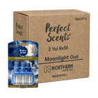 12x Perfect Scents 3 Scents Air Freshener Refill - Compatible with 3volution - 3x20ml Per Pack - 36x20ml (240ml) Total