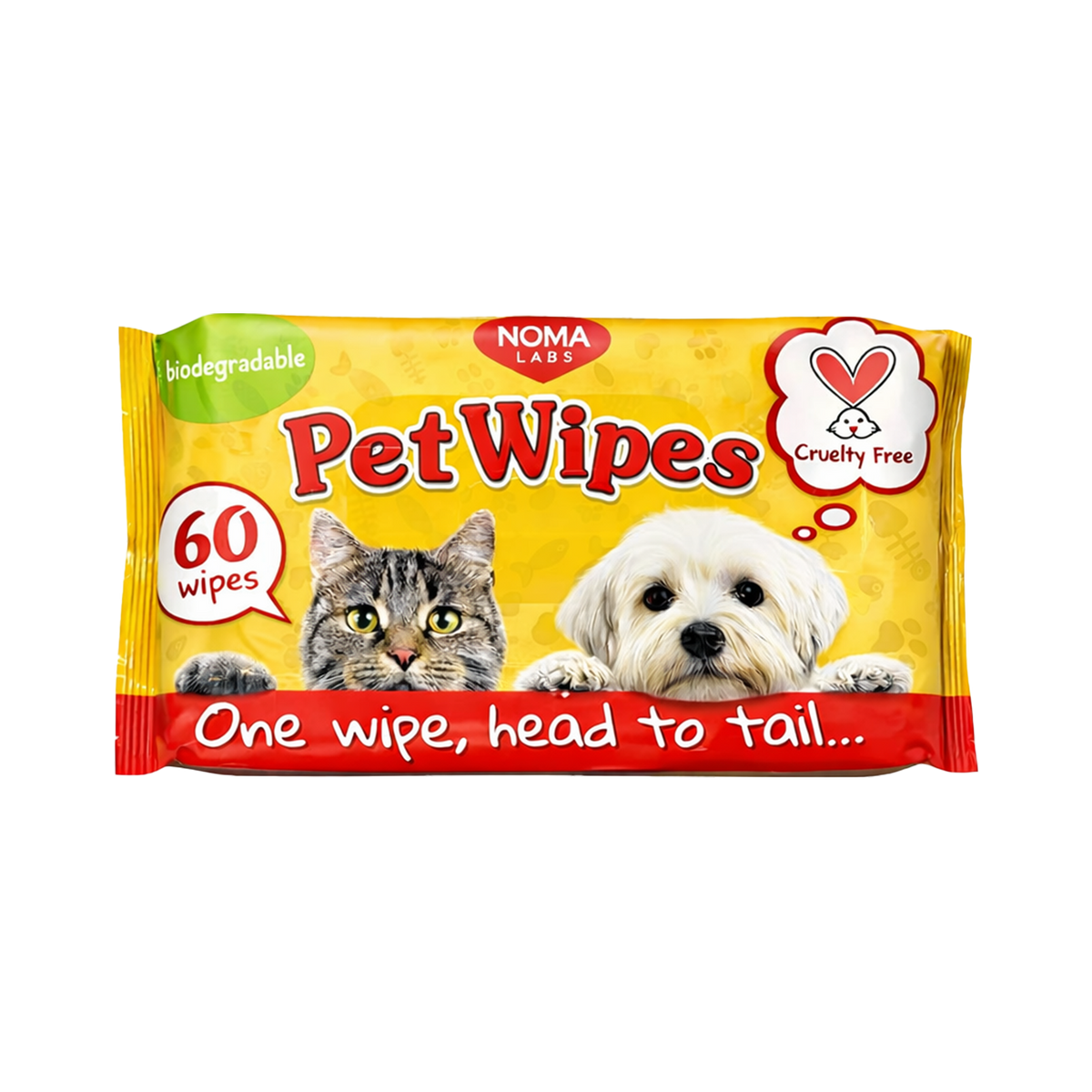 Noma Labs Pet Wipes - 60 Pack