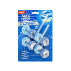 6x Max Flush Toilet Rim Block Cleaner - 2x50g Per Pack - 12x50g (600g) Total