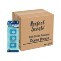 12x Perfect Scents Stick On Bin Freshener - Ocean Breeze - 3x5g (15g) per pack - 36x5g (180g) Total