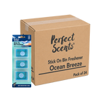 24x Perfect Scents Stick On Bin Freshener - Mixed Scents - 3x5g (15g) per pack - 72x5g (360g) Total