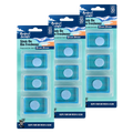 3x Perfect Scents Stick On Bin Freshener - Ocean Breeze - 3x5g (15g) per pack - 9x5g (45g) Total