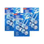 3x Max Flush Toilet Rim Block Cleaner - 2x50g Per Pack - 6x50g (300g) Total