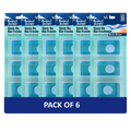6x Perfect Scents Stick On Bin Freshener - Ocean Breeze - 3x5g (15g) per pack - 18x5g (90g) Total