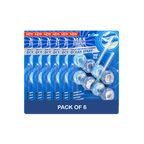 6x Max Flush Toilet Rim Block Cleaner - 2x50g Per Pack - 12x50g (600g) Total