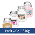 Yankee Candle Large Jar Candles Pack of 2, 340g Each, Long Lasting Fragrance Home Scented Candles