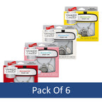 Yankee Candle Charming Scents Car Air Freshener Charms, Pack of 6, Long Lasting Fragrance