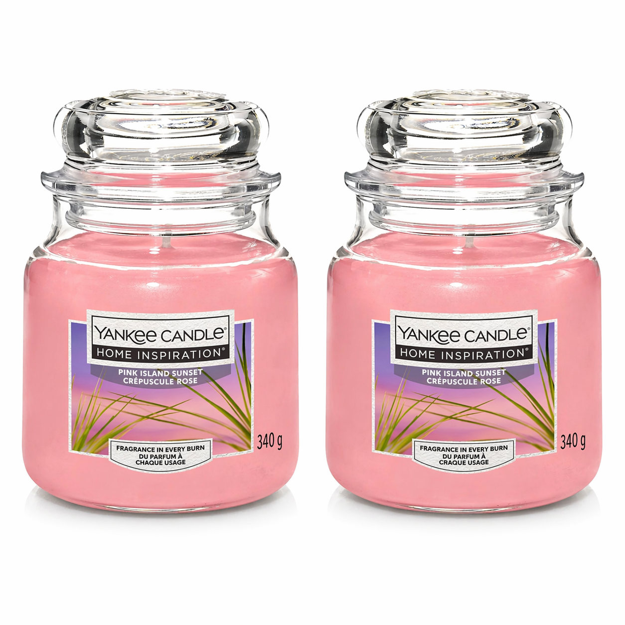 Yankee Candle Large Jar Candles Pack of 2, 340g Each, Long Lasting Fragrance Home Scented Candles