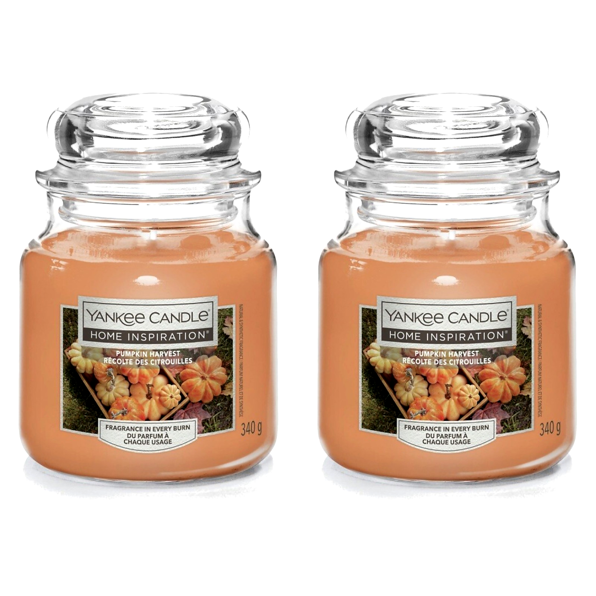 Yankee Candle Large Jar Candles Pack of 2, 340g Each, Long Lasting Fragrance Home Scented Candles