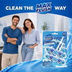 Max Flush Toilet Rim Block Cleaner 3 Twin Packs - (6 x 45g)