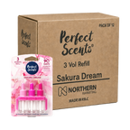 12x Perfect Scents 3 Scents Air Freshener Refill - Compatible with 3volution - 3x20ml Per Pack - 36x20ml (240ml) Total