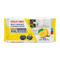 Sole Mio XXL Multi Surface Cleaning Wipes 72 Pack - Lemon