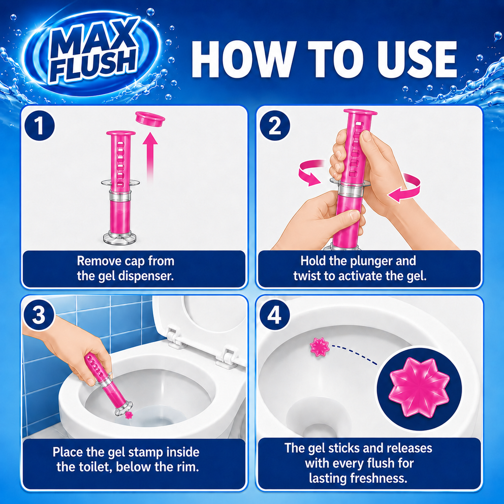 Max Flush Toilet Cleaner Gel 45ml - Tropical Blossom - image 5