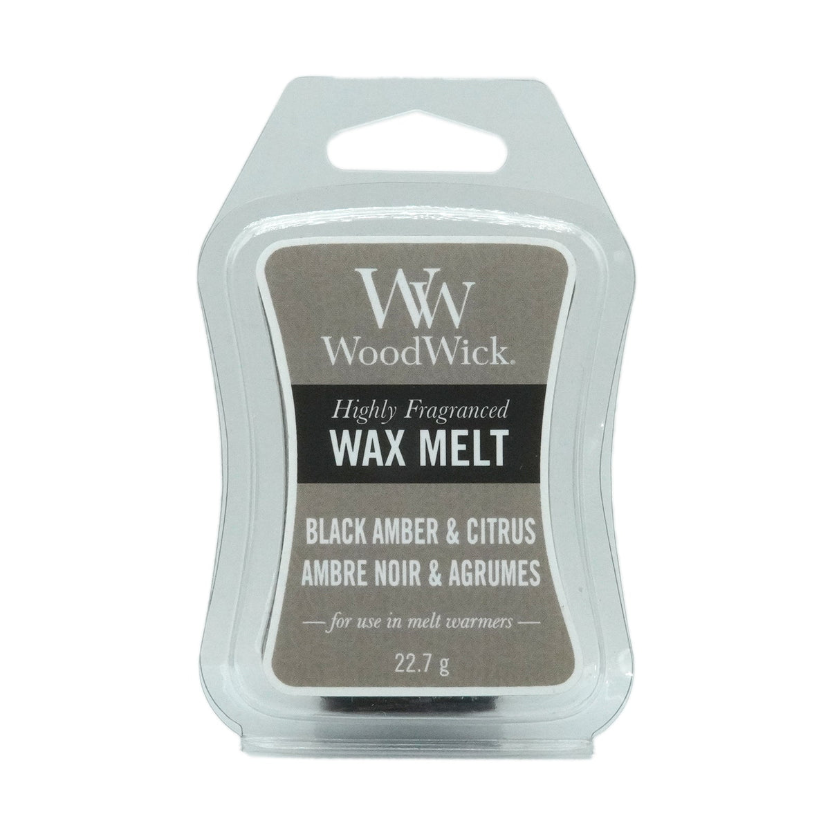 Woodwick Wax Melt Tray 22.7g - Black Amber & Citrus