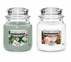 Yankee Candle Large Jar Candles Pack of 2, 340g Each, Long Lasting Fragrance Home Scented Candles