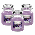 Yankee Candle Jar 340g, Pack Of 3, Home Fragrance Scented Candle, Long Lasting Glass Jar Candle for Home