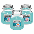 Yankee Candle Jar 340g, Pack Of 3, Home Fragrance Scented Candle, Long Lasting Glass Jar Candle for Home