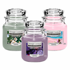 Yankee Candle Jar 340g, Pack Of 3, Home Fragrance Scented Candle, Long Lasting Glass Jar Candle for Home